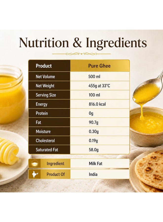 Nambisan's Pure Ghee 500 Ml - Image 3