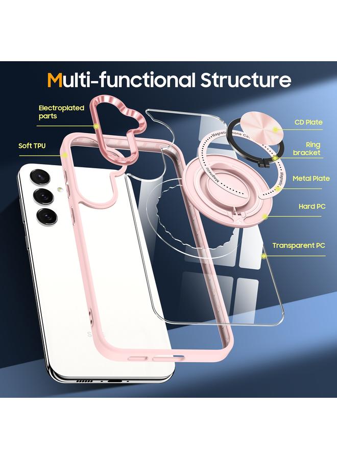 S-TOP Case For Samsung Galaxy S24+ 5G Magnetic Rotating Ring Holder Phone Case - Image 5