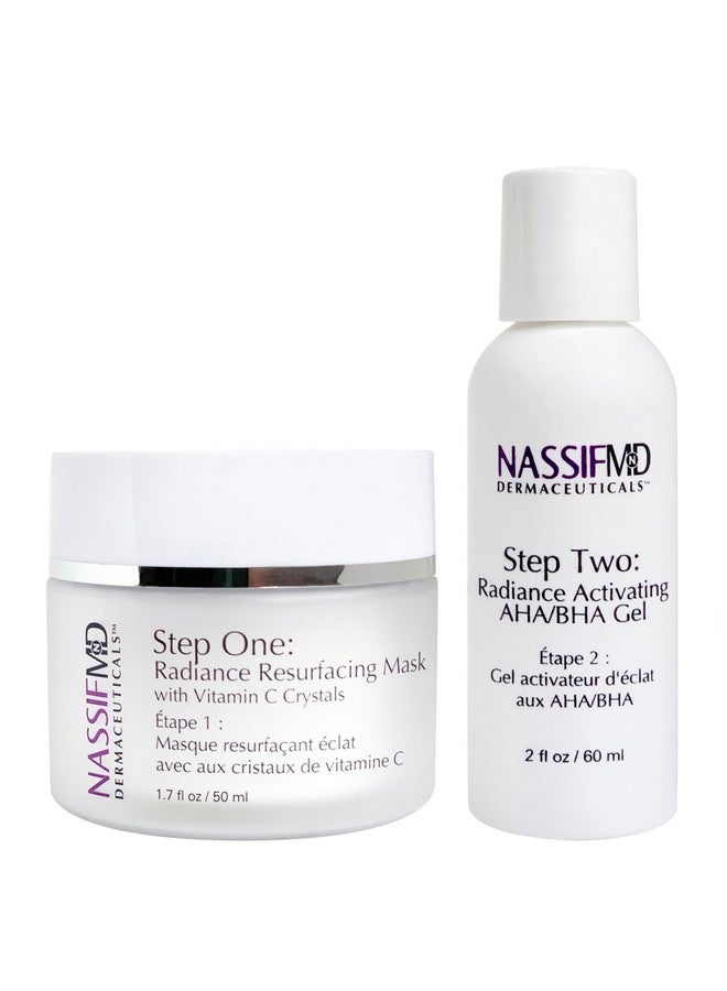 nassif md NassifMD Micro-Spa Vitamin C Skin Peel BHA Chemical Exfoliant for Face, Chemical Face Peel with Vitamin C Mask, AHA BHA Facial Peel, Chemical Peel for Face at Home, Face Exfoliant with Salicylic Acid - Image 1