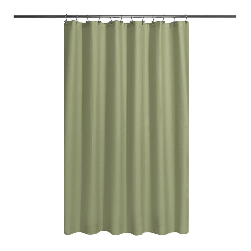 NY HOME Fabric Shower Curtain or Liner with Magnets Sage Green  Hotel Quality Machine Washable Water Repellent  Sage 72x72