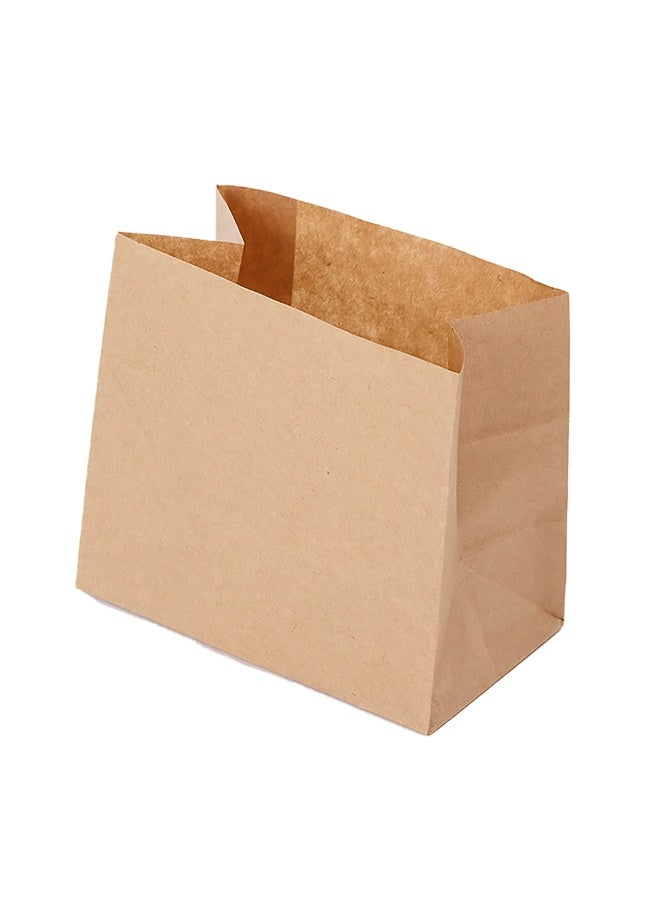 Restaurantware Bag Tek 4.25" x 2.5" x 3.75" Paper Bags For Snacks, 100 Large Paper Bag For Foods - Disposable, Sustainable, Paper Kraft Snack Bags, Microwavable, Freezable - Image 1
