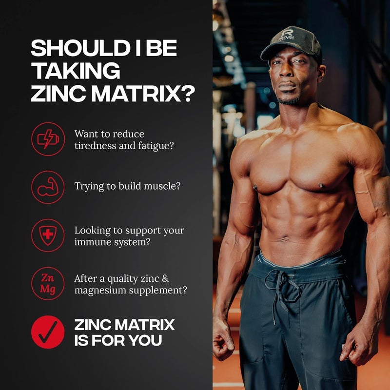 Reflex Nutrition Zinc Matrix Magnesium Zinc Vitamin B6 Boron Copper Supplement Fatigue and Tiredness Supplements Normal Muscle Function Support Metabolism and Immune System 100 Capsules - Image 5