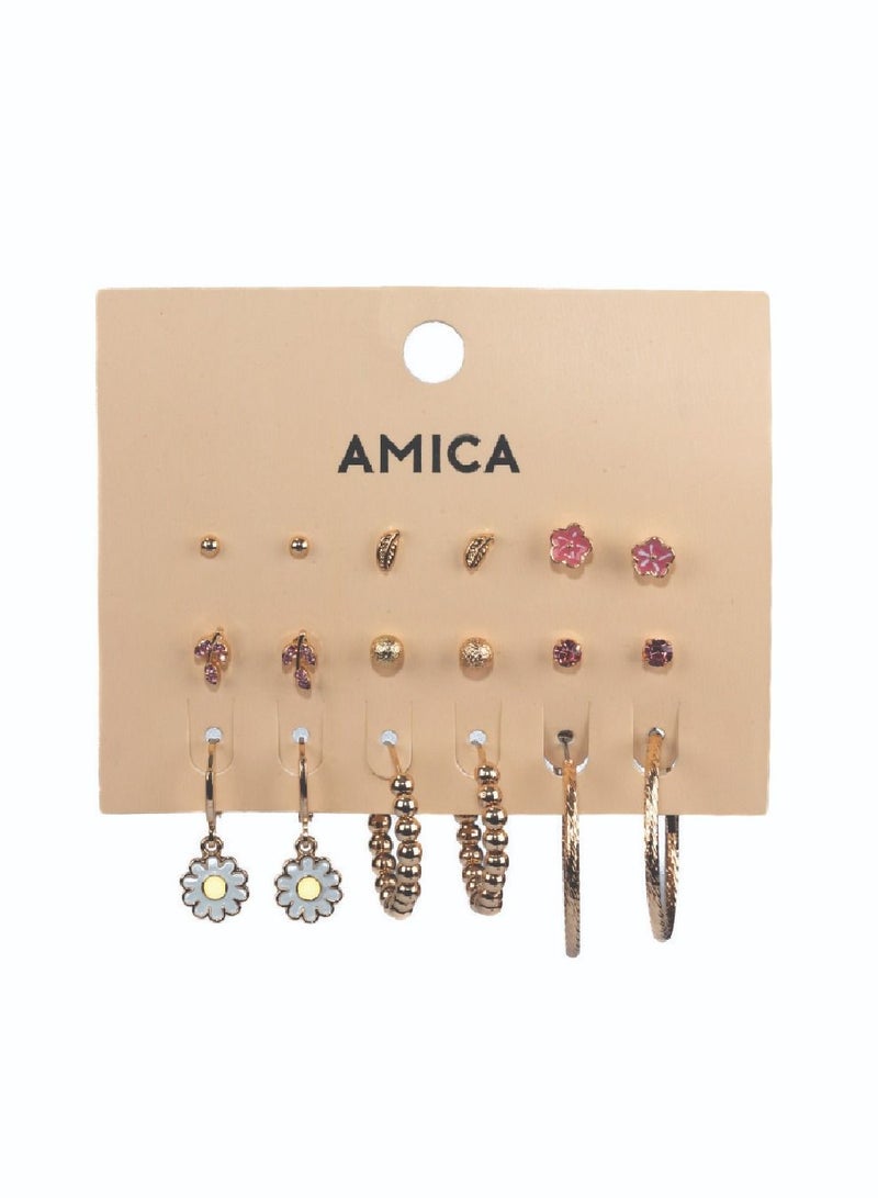 AMICA Enamel & Mettalic Assorted Earrings - Image 2