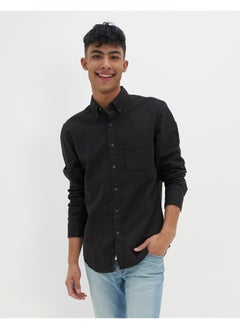American Eagle قميص أكسفورد مرن بقصة ضيقة من AE  - Image 3