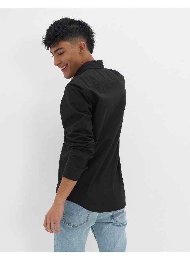 American Eagle AE Slim Fit Flex Oxford Button-Up Shirt  - Image 2