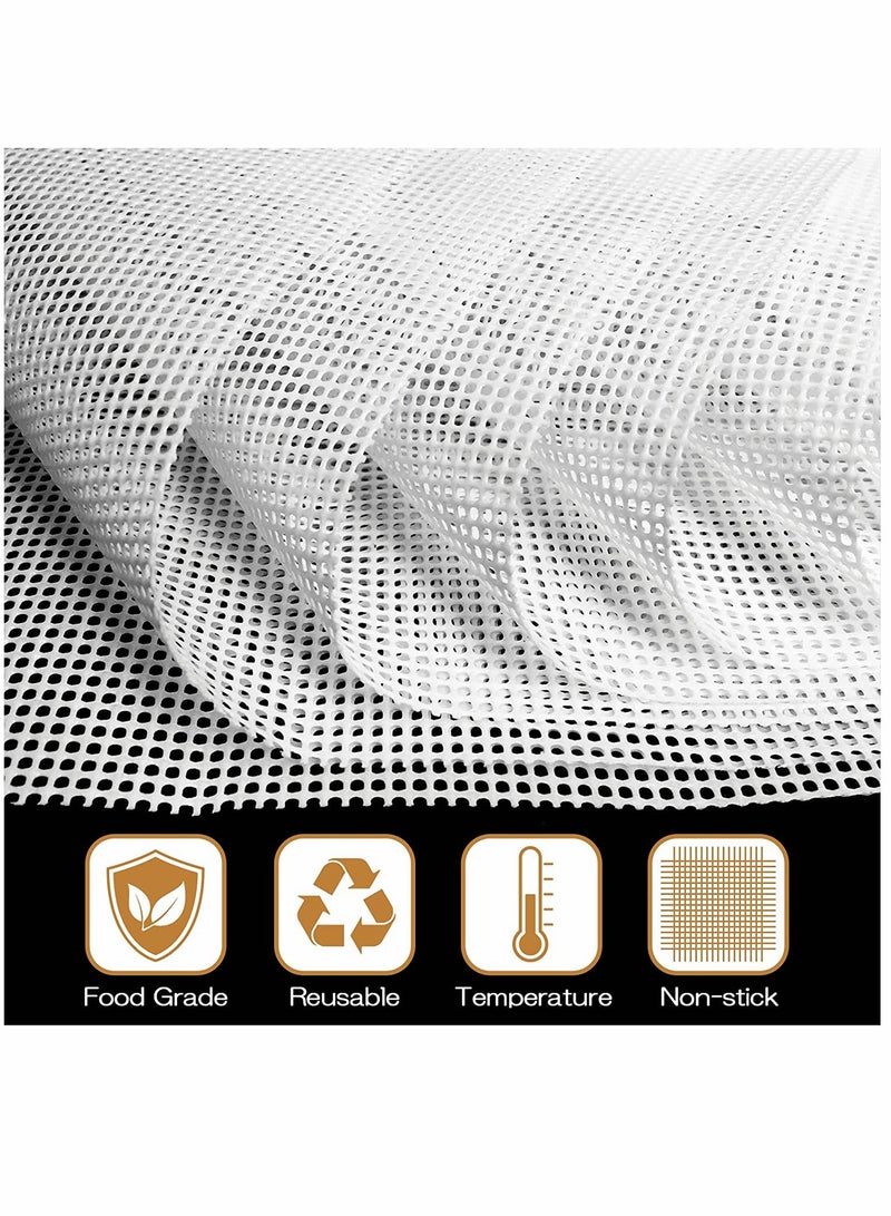 KASTWAVE Silicone Dehydrator Sheets, Premium Non-Stick Silicone Mesh for Fruit Dehydrator, Dehydrator Sheets Reusable 12 Pack (14 x 14 inch) - Image 2