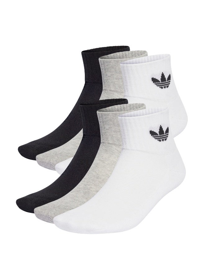 Adidas Mid Ankle Socks 6 Pairs - Image 1