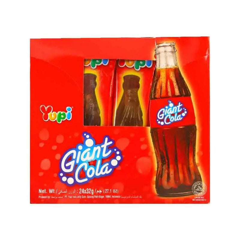 Yupi Giant Cola Jelly Cola Candy- 24X32 gms - Image 1