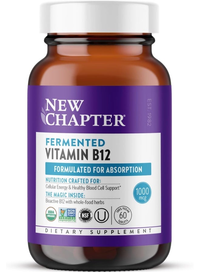 New Chapter Fermented Vitamin B12 1000 mcg for Adults - Image 1