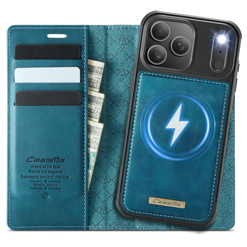 CaseMe Flip Leather Phone Case for iPhone 17 Pro & Samsung Galaxy A17 - PU+TPU, Magnetic, Stand, Card Slot, Anti-Drop - Image 1