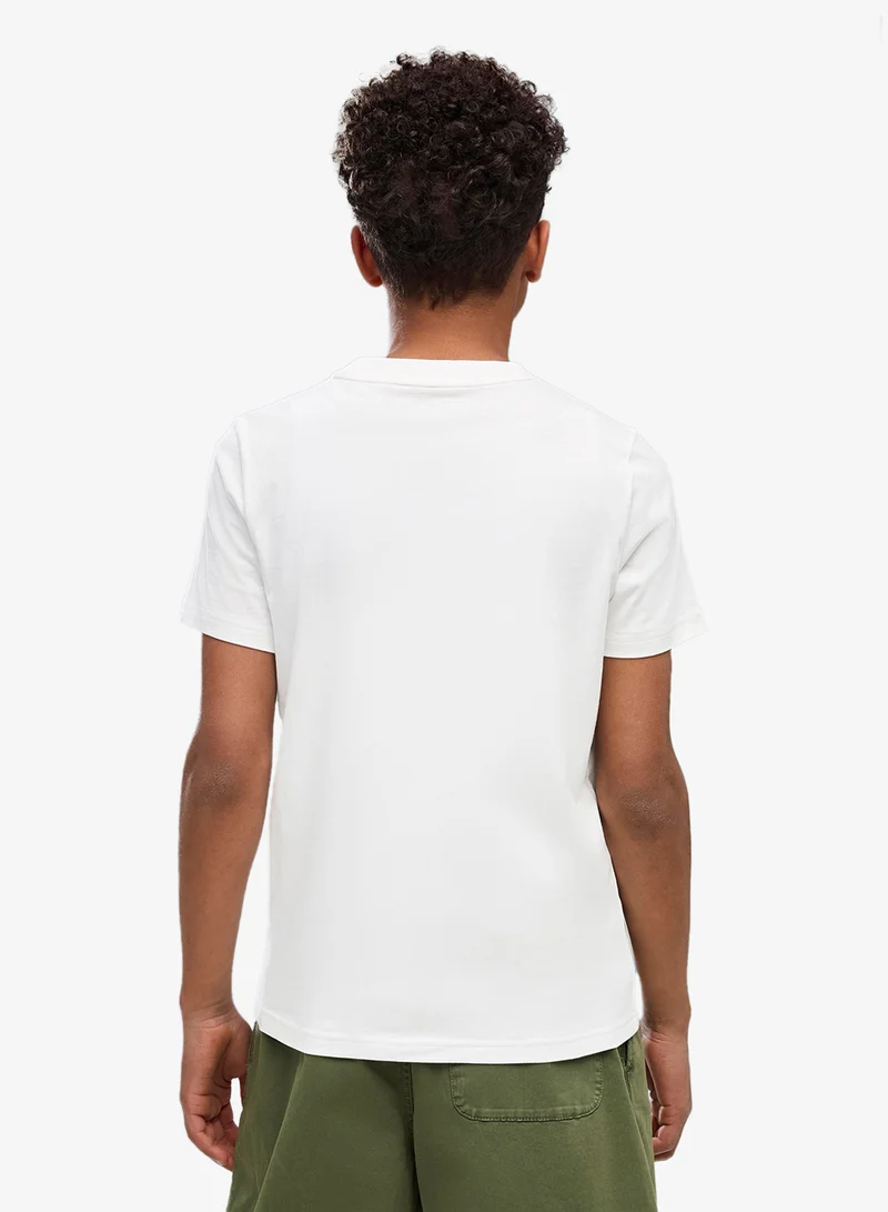 Puma PUMA White Youth Graphic Box T-Shirt  | Best Price UAE