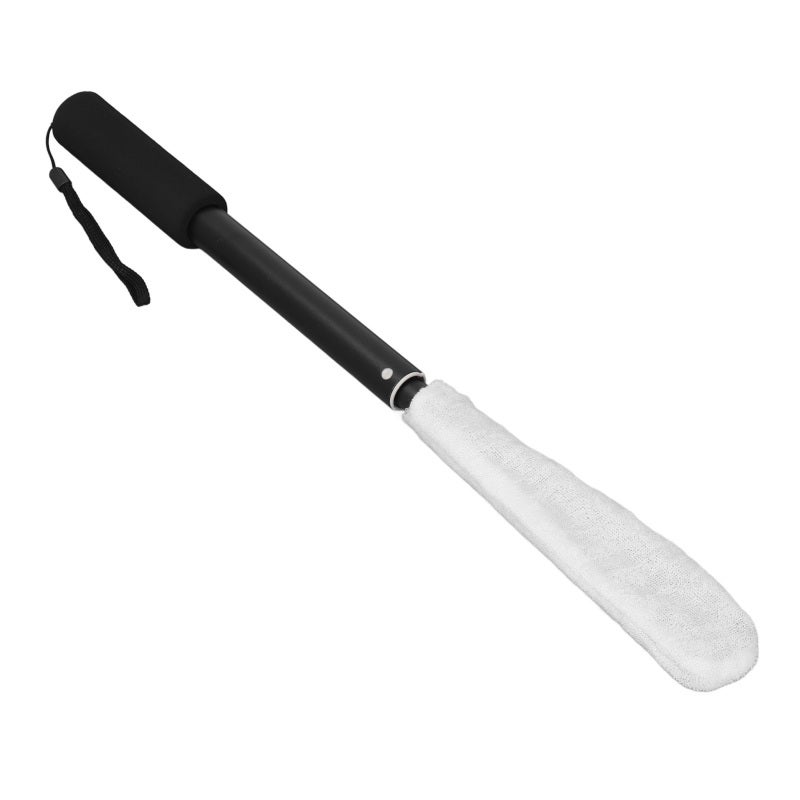 Retractable Toe Brush: 43‑85cm Adjustable Length, 3 Machine Washable Replaceable Cotton Tips - Sturdy ABS Material, Gentle Deep Clean Long Handle Foot Scrubber for Seniors, Elderly, Disabled and Those - Image 2