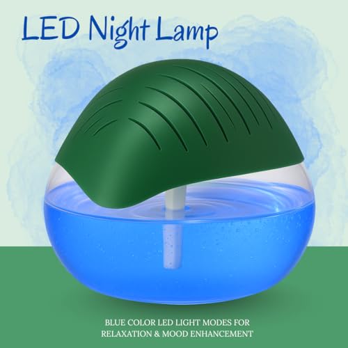Ssanvi Humidifier Revitalizer Hygiene Portable Room Air Purifier and with Led Lights, Run Time: 16 Hours– Perfect for Living Rooms, Kitchen, Office & Hotels (24 * 24 * 12 cm,Green)-750 Ml - Image 5