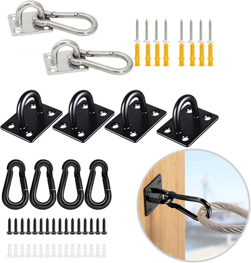 8mm Door Buckle Plate Marine Hardware Hook Wall Crowns For Yoga Hammocks Swing - Image 3