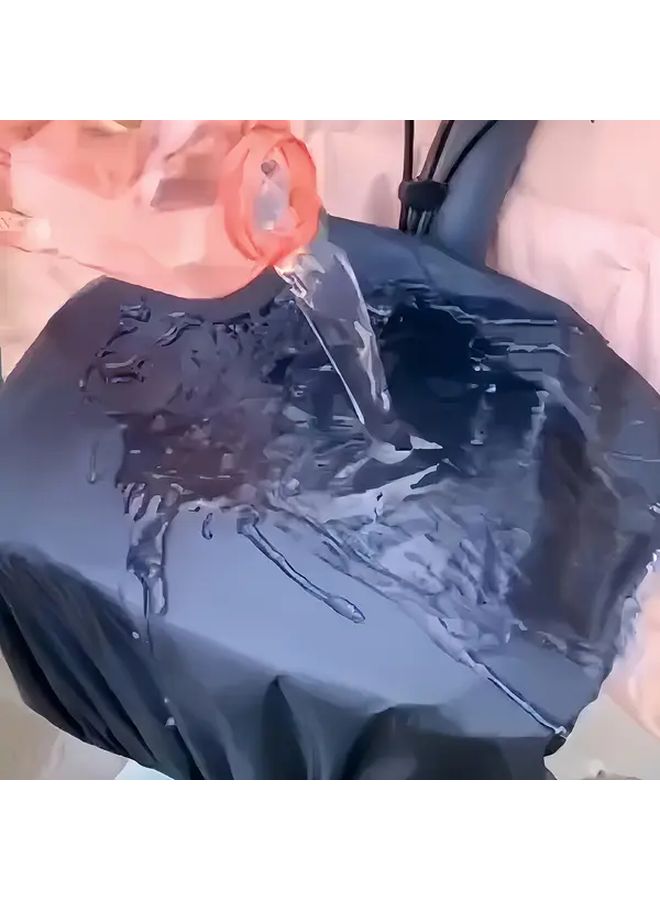 Oversized Black Waterproof UV Resistant Bike Basket Cover for Electric Scooters Motorcycles and Bicycles - Image 2