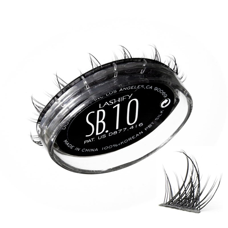 Lashify Star Burst 10mm Gossamer DIY Eyelash Extensions Refill The Ultimate MultiLength Multi Layered Lash Black Easy False Lashes