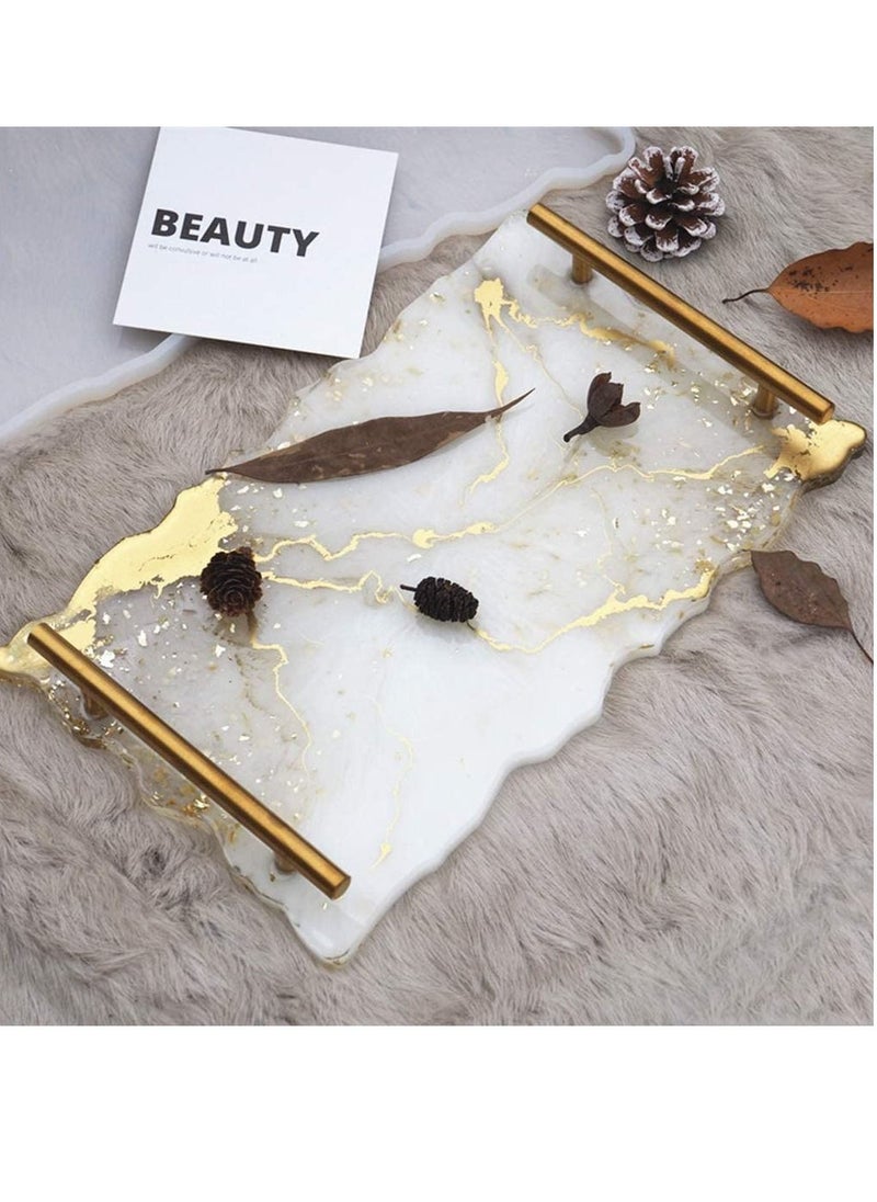 XiuWoo - Irregular Coaster Resin Epoxy Casting DIY Practical Decorative Silicone Casting Mold for Making Coasters Plate Tray - Image 1