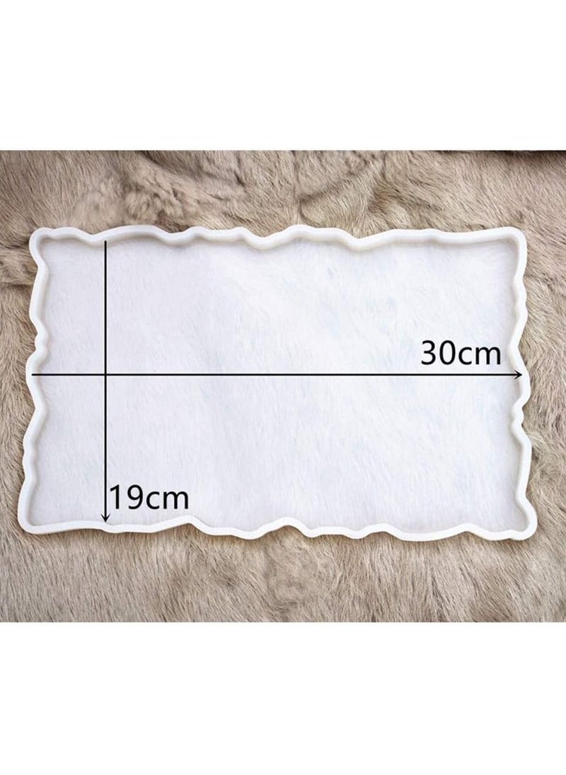 XiuWoo - Irregular Coaster Resin Epoxy Casting DIY Practical Decorative Silicone Casting Mold for Making Coasters Plate Tray - Image 1