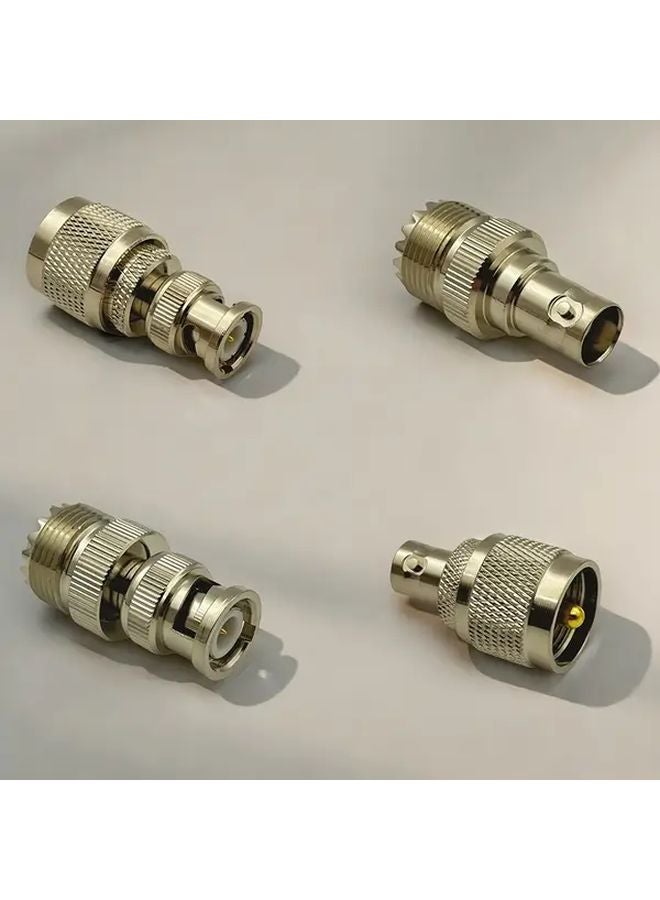 4 قطع من مجموعة محول تمديد BNC إلى UHF المحوري للراديو للهواة - Image 1