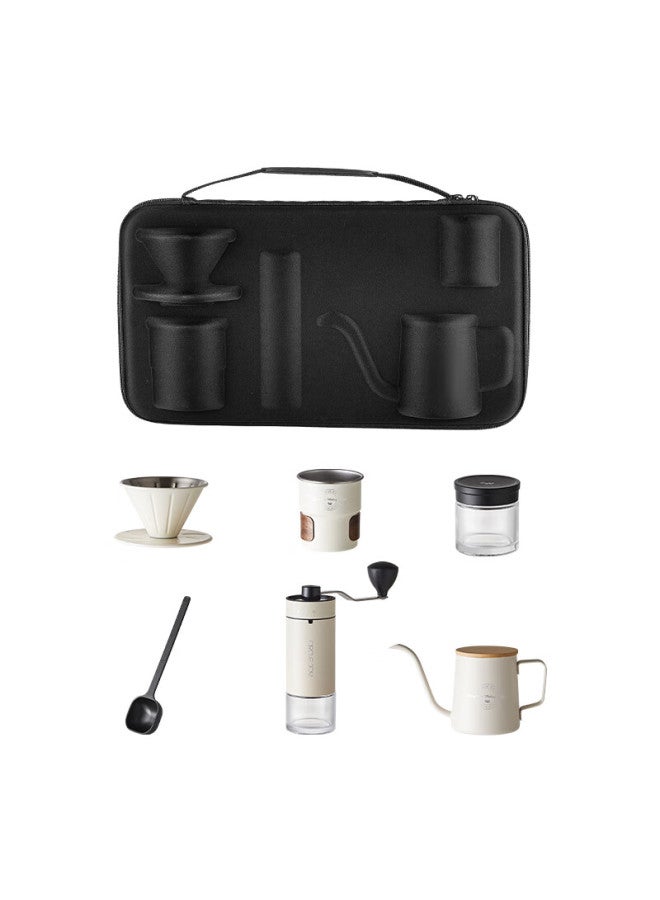 CircleJoy Circle Joy Pour-over Coffee Maker Set With Hand-cranked Coffee Grinder, Outdoor Camping Portable Storage Coffee Machine - Image 5