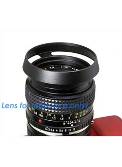 Fotasy 43mm Metal Curved Lens Hood, 43mm Vented Hood, 43mm Lens Hood for Fuji Leica Leitz Panasonic Olympus Panasonic Sony Lens, 43mm Screw-in Lens Hood  - Image 2