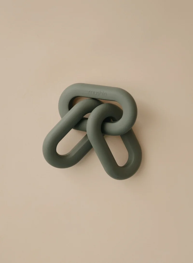 mushie Links Teether Green