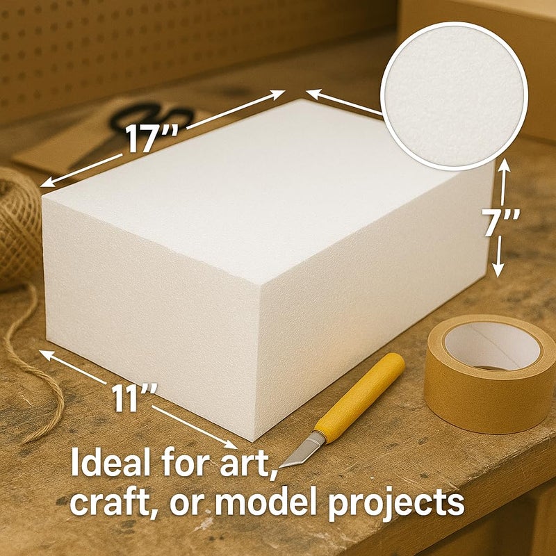 SilverlakeLLC Silverlake 11x17x7 Craft Foam for Styrofoam Block Projects - Image 2