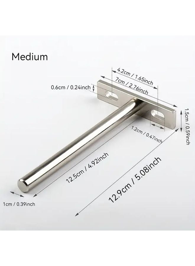 2pcs 3 Inches Small Concealed Shelf Brackets Unseen Wooden Supports Wall Mounted Hangers - Image 5