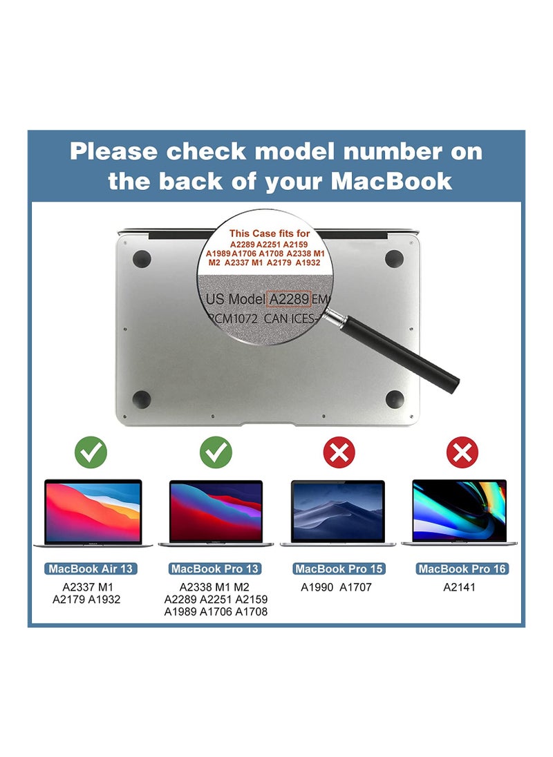 AMM Screen Protector For MacBook Pro 13-Inch M1, M2, 2022/2020/2019/2018/2017/2016 & MacBook Newest Version Air 13-Inch M1, with Retina Display &Touch ID 2021/2020/2019/2018, Clear  - Image 2