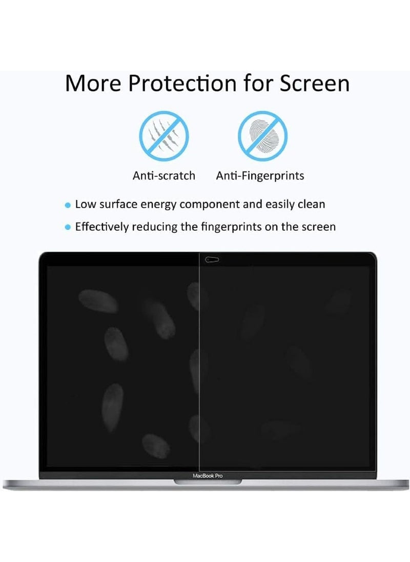 Screen Protector For MacBook Pro 13-Inch M1, M2, 2022/2020/2019/2018/2017/2016 & MacBook Newest Version Air 13-Inch M1, with Retina Display &Touch ID 2021/2020/2019/2018, Clear