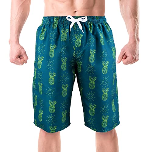 Srnede Mens Swim Trunks Swimming Trunks Swim Shorts Quick Dry 11 Inch with Mesh Lining Funny Swimwear Bathing Suits - Image 1
