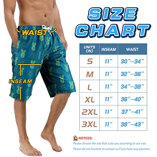 Srnede Mens Swim Trunks Swimming Trunks Swim Shorts Quick Dry 11 Inch with Mesh Lining Funny Swimwear Bathing Suits - Image 2