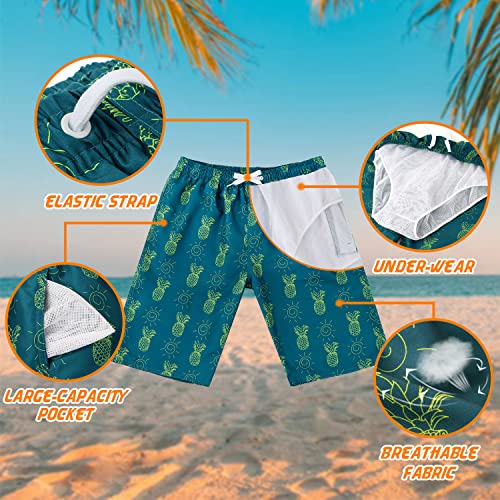 Srnede Mens Swim Trunks Swimming Trunks Swim Shorts Quick Dry 11 Inch with Mesh Lining Funny Swimwear Bathing Suits - Image 4