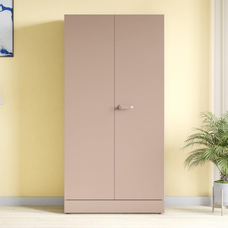 GODREJ INTERIO GODREJ INTERIO Almirah Auraline Women Basic 2Door Steel Almirah Cupboard for Clothes Textured Affogato 1Year Warranty 7 Shelves 1 Drawer  - Image 1