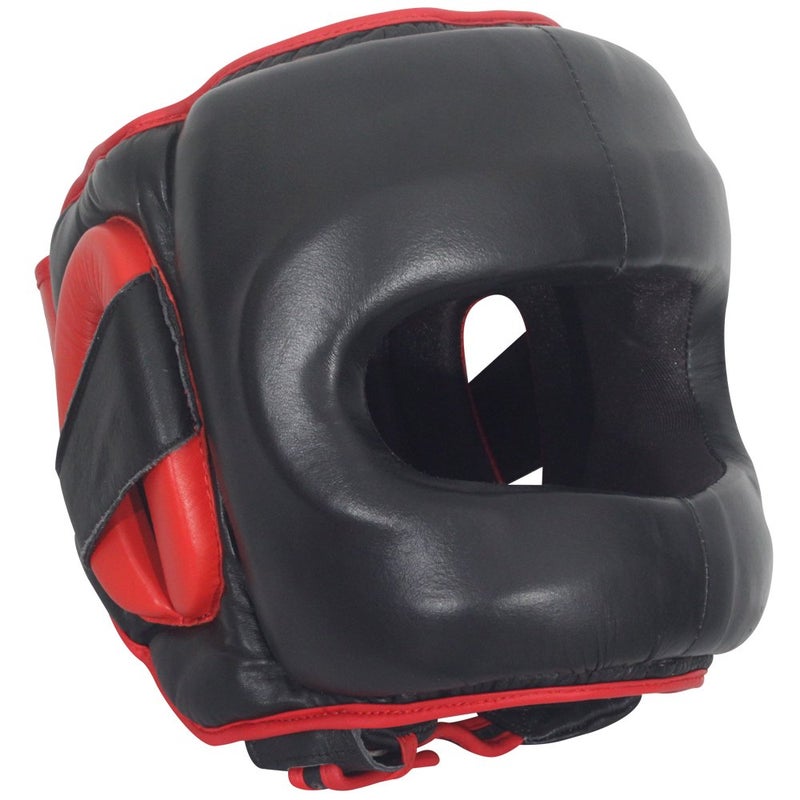 Ringside Deluxe Face Saver Boxing Headgear SM Black