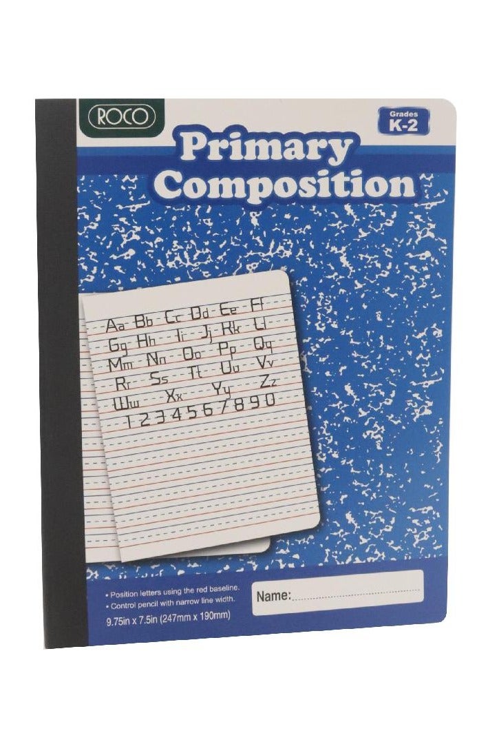 ROCO Notebook Early Creative Writing Tablet | 7.5 x 9.5 in | 200 Pages (100 Sheets) | Double Ruled - Image 1