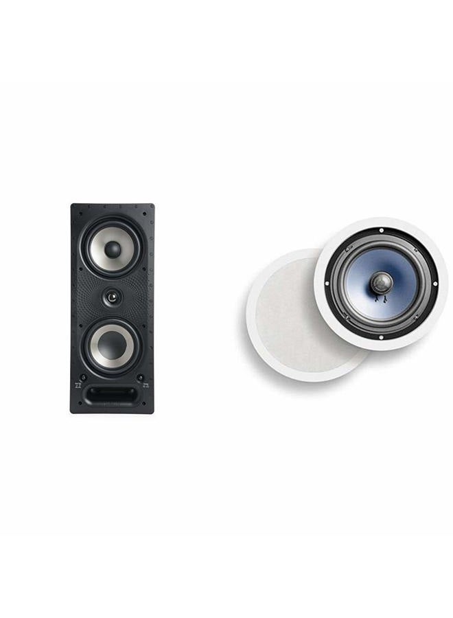 Polk Audio 265-RT 3-way In-Wall Speaker - The Vanishing Series - Easily Fits in Ceiling/Wall High-Performance Use Front, Rear or as Surrounds With Power Port & Paintable Grille Black, Wired - Image 3