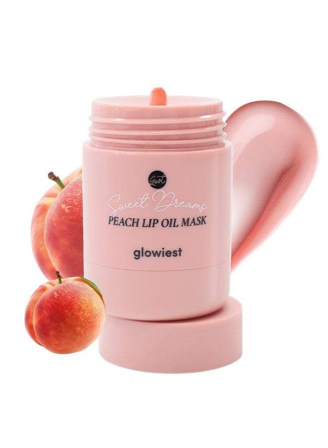 glowiest Sweet Dreams Lip Oil Mask (PEACH) | Hydrating Rich Lip Oil-Gel-Layer, Extra Moisture Lip Oil, Boosting Nourishing Lip, Long-Lasting Moisture, Korean Skin Care, K-Beauty (PEACH) - Image 1