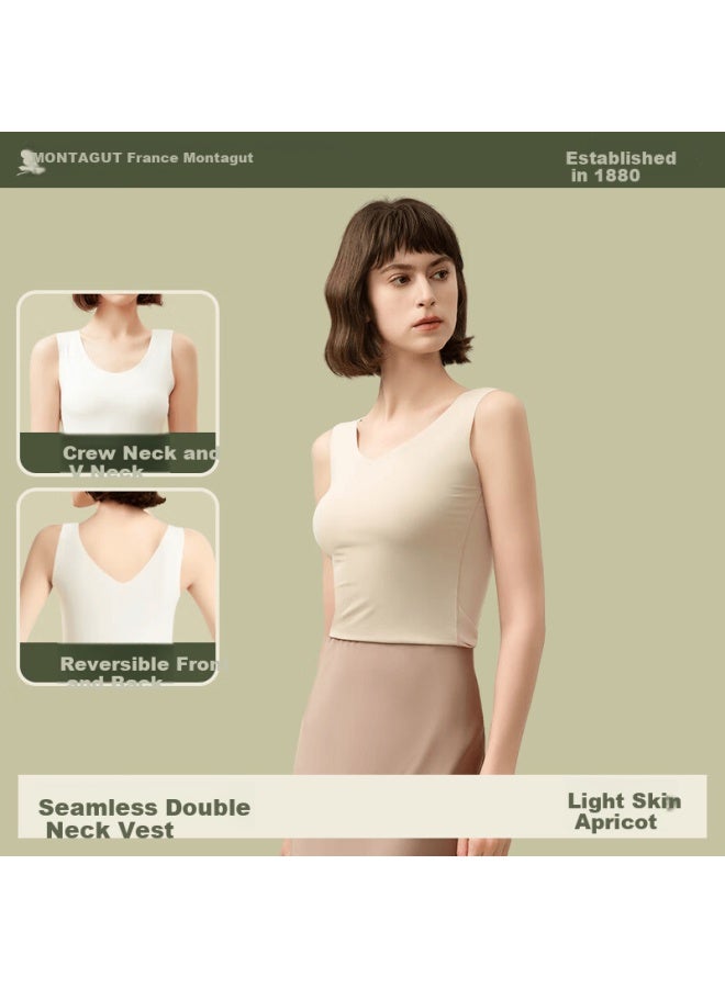 Montagut Seamless Modal Slim Fit Women's Camisole Tank Top Sleeveless Base Layer Thin Undershirt Cross-back Four Seasons - Image 3