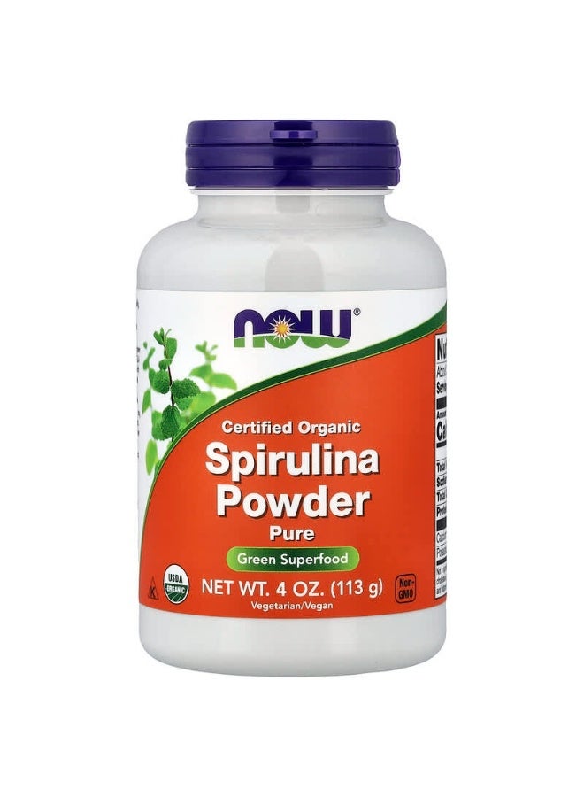 Organic Spirulina Powder 113 gm