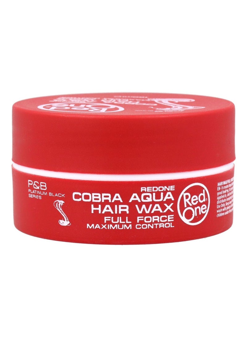 Redone RedOne Cobra Aqua Hair Wax Full Force – Maximum Control & Shine – 150ml - Image 2
