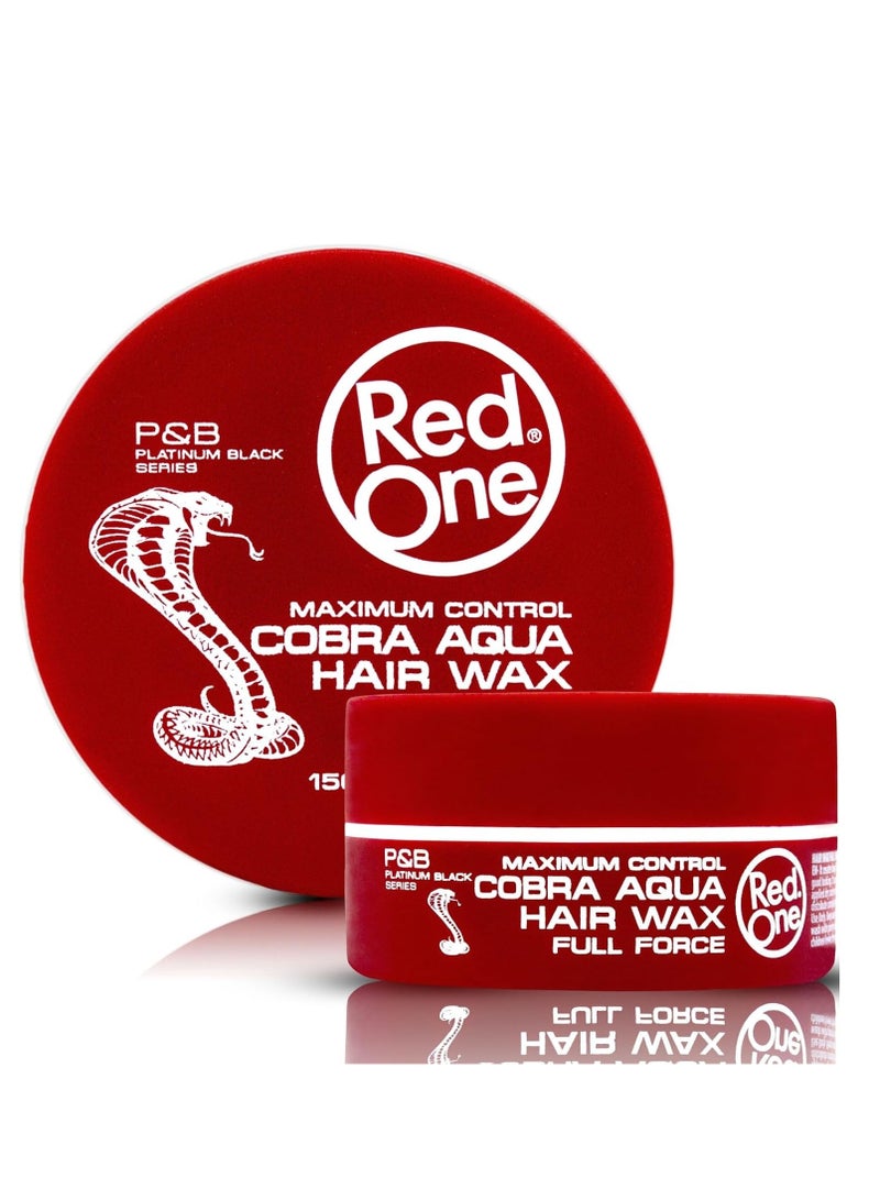 Redone RedOne Cobra Aqua Hair Wax Full Force – Maximum Control & Shine – 150ml - Image 1