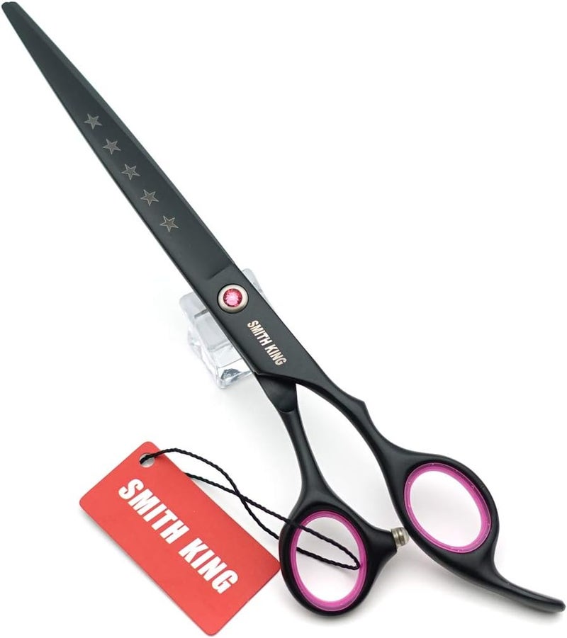 Smithking 8.0 inches Professional Dog Grooming Scissors Set Straight & thinning & Curved & chunkers 4pcs in 1 Set (with Comb) - Image 4