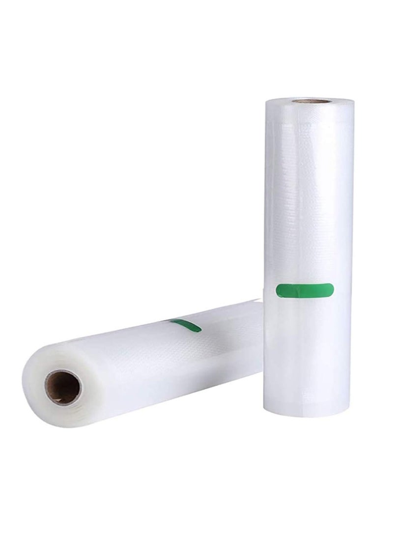 Bluejw Vacuum Sealer Bags 2 Pack For Food Saver,Seal A Meal,Weston.Commercial Grade,BPA Free,Heavy Duty,Great For Vac Storage,Meal Prep Or Sous Vide 20x500 cm - Image 1