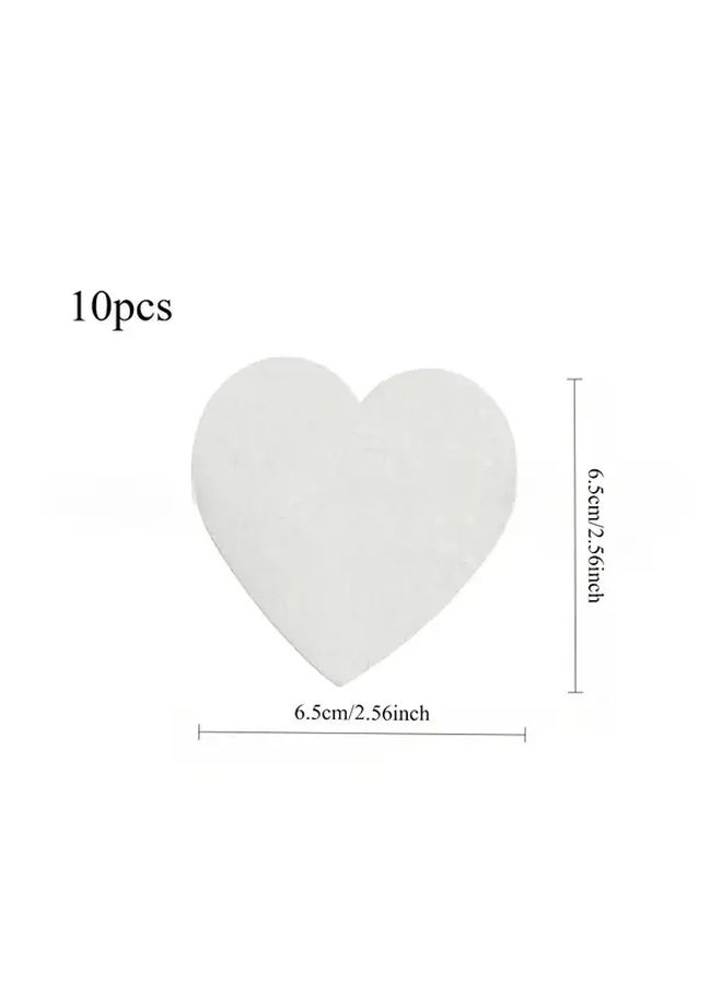 10 Sheets White Round 3D Sponge Canvas Fluffy Art Paper with 6 Brush Pens Set - Image 3