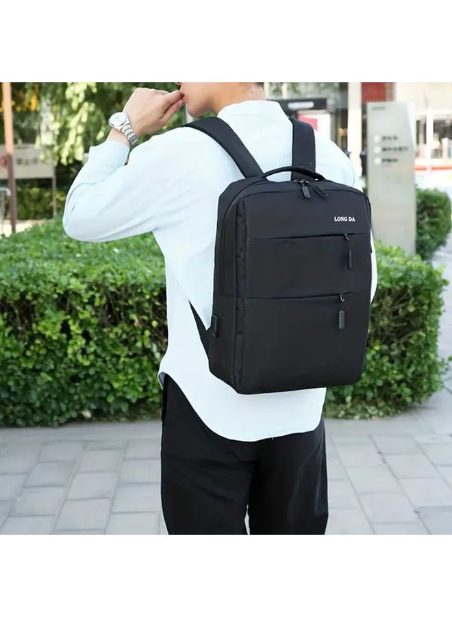 Large Capacity Laptop Backpack Multiple Compartments TSA Friendly Black For Professionals Students - Image 5