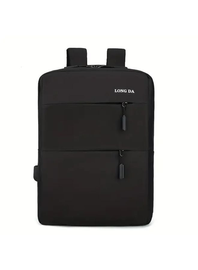 Large Capacity Laptop Backpack Multiple Compartments TSA Friendly Black For Professionals Students - Image 1