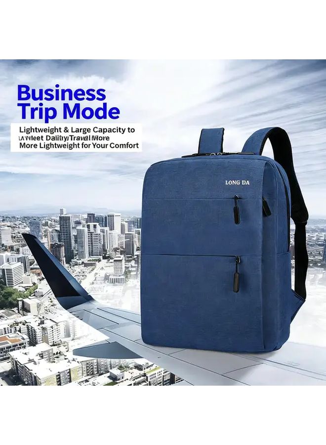 Large Capacity Laptop Backpack Multiple Compartments TSA Friendly Black For Professionals Students - Image 2