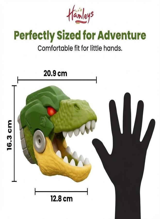 هامليز قفاز لعبة الديناصور الهادر من هامليز للأطفال - من عمر 6 سنوات فما فوق، مزود بإضاءة LED ومؤثرات صوتية ودخانية | قفاز لعب أدوار ديناصور واقعي للأولاد والبنات، للعب التخيلي في الأماكن المغلقة والمفتوحة - Image 4