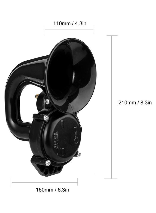 إسكدنيا بوق هوائي بصوت عال بقوة 12 فولت و135 ديسيبل بصمام مسطح كهربائي - Image 2